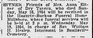 Anna Eitner obit
